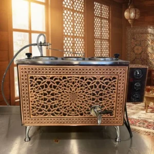 4 Demlikli Bakır Çay Kazanı